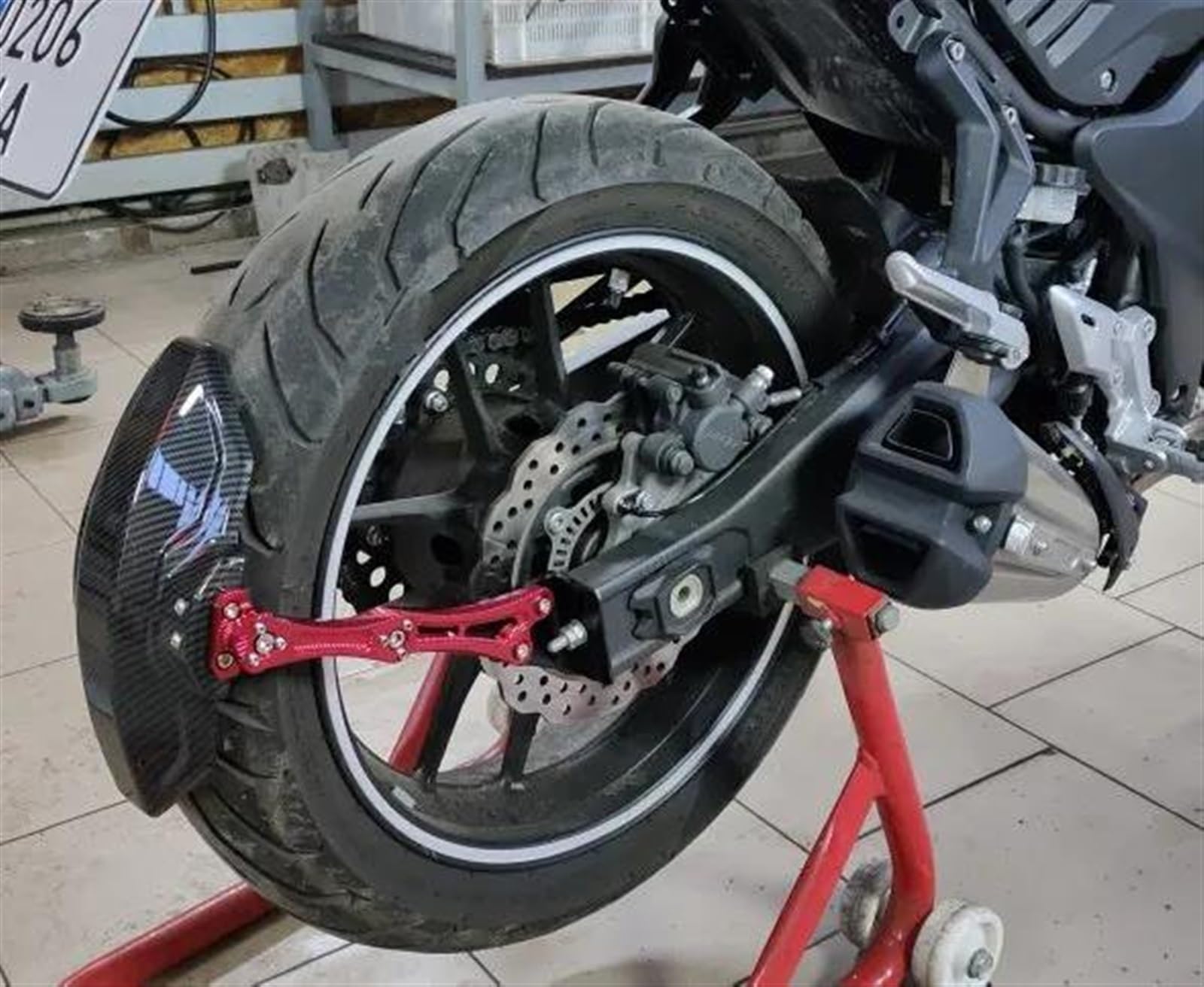 ＦＺ１　カーボンファイバー リアフェンダー ブラック FZ1カーボンファイバー リアフェンダー ブラック